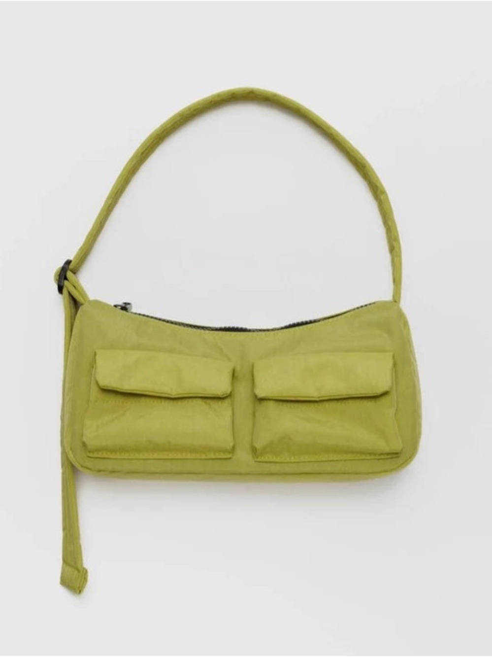 BAGGU Small Shoulder Bag in Olive Green